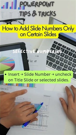 How to Add Slide Numbers Only on Certain Slides