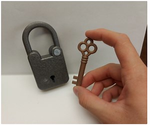 Skeleton Lock & Key #3DThursday #3DPrinting