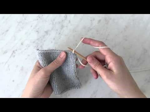 Picking up Stitches along a Horizontal Edge Tutorial | Purl Soho