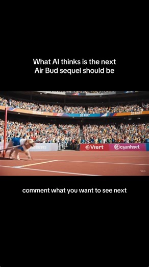What AI thinks the next Air Bud sequel should be #fyp #airbud #dogs #trending #ai #DogTok