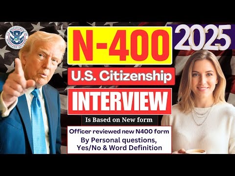 Real Interview of U.S. Citizenship | Full N-400 Naturalization Test #english #n400