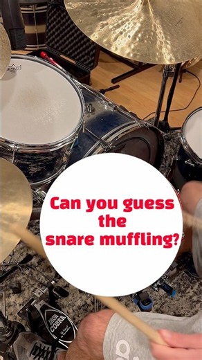 Can you guess the snare drum muffling?
