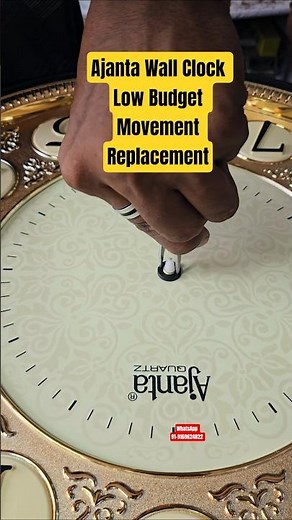 Ajanta Wall Clock Movement Replacement | Wall Clock Repair Step by Step #shorts
