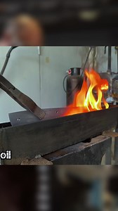 Part 2 I Took a Glowing Car Spring and Forged It into a Stunning Damascus Knife! #knife #camping #technology #survival #amazing