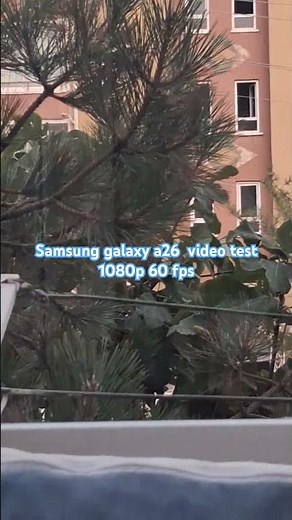 Samsung galaxy a26 video test
