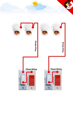 Indicator Switch Holder Connection | Electrical Wiring Ideas #shorts #youtubeshorts