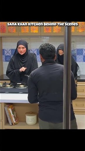 sana khan kitchen behind the scenes