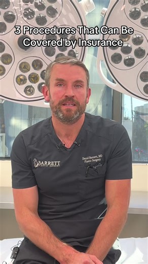 3 procedures that can be covered by insurance #insurancetiktok #plasticsurgery #doctorsoftiktok #wellness #rhinoplasty #reduction #reductionsurgery #malegynecomastia