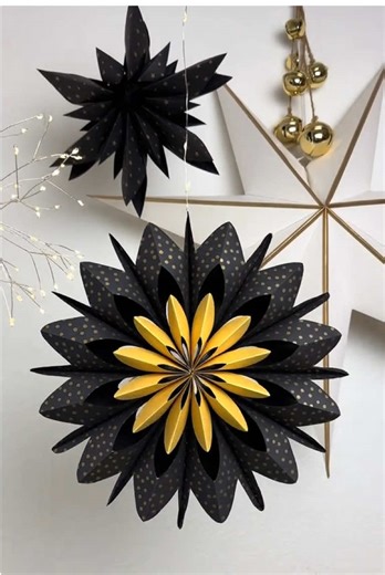 DIY Paper Decorations for Christmas and Winter Decor