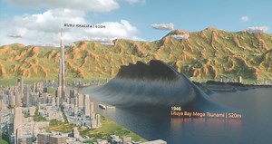 A Visual Comparison Of Known Tsunami Wave Heights - borninspace