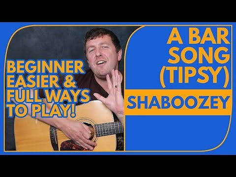 A Bar Song (Tipsy) - Easy Beginners Guitar Tutorial - Shaboozey - Chords + Rhythm