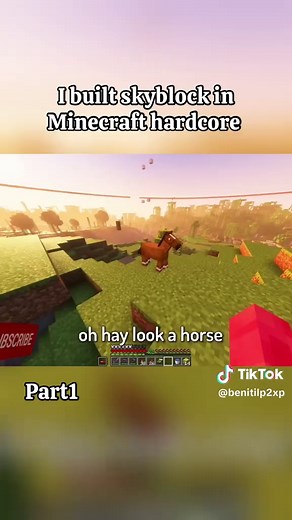 Building Skyblock in Minecraft Hardcore Mode: Part 1