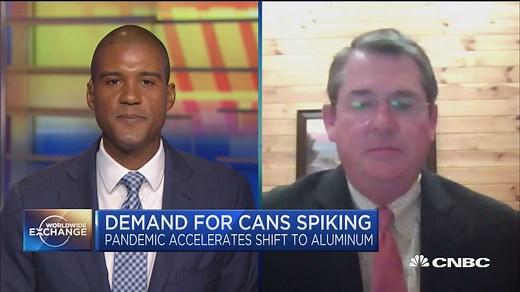 Ball Corp's CEO on how the pandemic has fueled use of aluminum cans, and why that trend is likely to continue