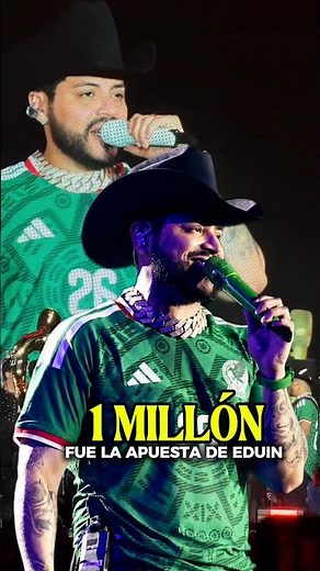 1 MILLION PESOS was EDUIN CAZ's bet on the Mexican national team 🔥🔥#grupofirme