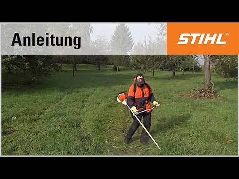 Mähtechnik-Tipp: die Grundtechnik beim Mähen mit einer STIHL Motorsense