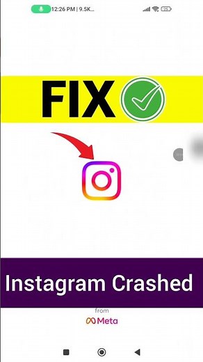 How to fix instagram crash problem | instagram not working #shorts #techinfo