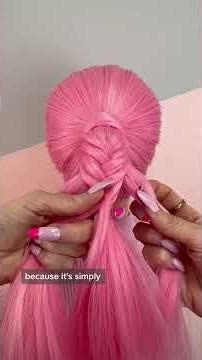 split the hair into two ponytails, #hairstyle #hairtok #hair #shorts #viral
