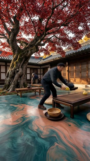古い日本庭園が信じられない変身！伝統と現代が出会う魔法の瞬間 🍁✨ #shorts #diy #interiordesign