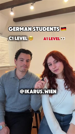 A1 German vs C1 German 🇩🇪 Same situation. Very different way of speaking. 👉 Many German learners think they “can’t speak well”… But most of the time, the problem isn’t vocabulary — it’s the level of expressions you’re using. 🧠 In this video, you’ll see the difference between A1 German and C1 German in real-life situations: how beginners speak vs how advanced learners actually sound. ✅ Perfect if you’re learning German and want to stop sounding basic ✅ Ideal for understanding what really chan
