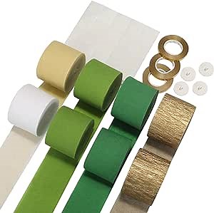 Amazon.com: Wedding Party Decoration,Crepe Paper Streamers, 8 Rolls Sage Green Boho Party Decorations Set 660FT, Streamer Backdrop Set with 200 Adhesive Dots,Hooks,Ropes for Baby Shower,Wedding Shower Decoration : Home & Kitchen