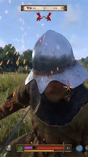 Simple but effective combo in KCD2 ....... #kingdomcomedeliverance2 #shorts