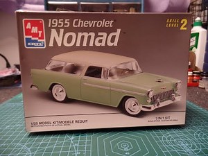 1955 Chevy Nomad AMT Ertl 1:25 Scale Model Car Kit Unboxing