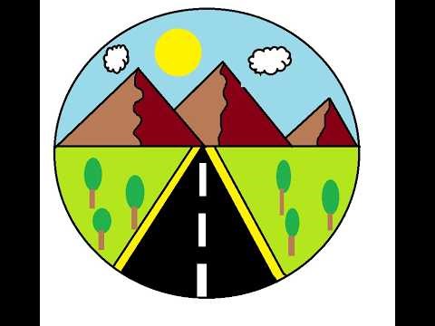 Simple Design in MS Paint | Simple Drawing | Easy drawing for Kids