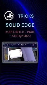 Solid Edge - JR - TRICKS #tutorial #playlist #solidedge #nauka #model3d #tricks