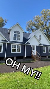 This 2 story modular home was located at Bayshore Homes in Meadville, Pa. This is a prefab home built by PennWest! For all the details, info, and pricing be sure to checkout the FULL tour on the channel! Link is in our bio! #housetour #foryou #prefabhouse #manufacturedhomes #modularhomes #modularhome #viral#fbreelsfypシ゚viralシ #reelsfbシ | mobilehomesby.georgia