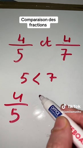Comparer des fractions CM1 CM2 - Maths Faciles