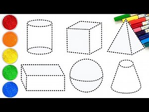 How to Draw 6 Basic 3D Shapes | Easy Step by Step Tutorial | Made for Kids