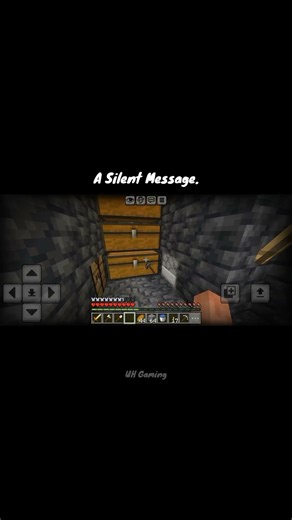 A Silent Message 🤫 #shorts #minecraft