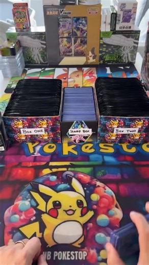 NB Pokestop .. Pokemon Stamps Box *Live Opening* Trading Cards