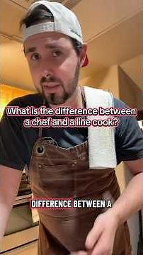 What is the difference between a chef and a line cook in a restaurant kitchen? #fyp #storytelling