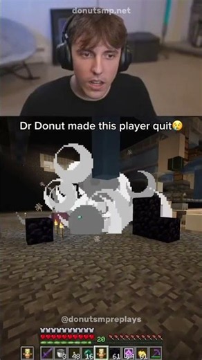Dr. Donut made this player quit #donutsmp #minecraft