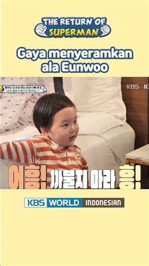 Saking semangatnya sampai batuk hihihi 🤭 #eunwoo #은우