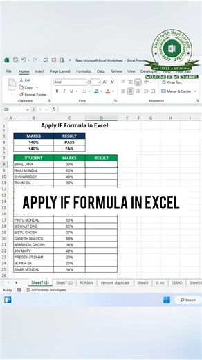 💡 Master the IF Formula in Microsoft Excel and make smarter decisions with your data!