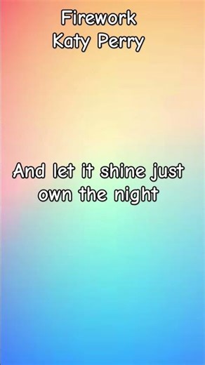 Katy Perry - Firework (Lyrics)