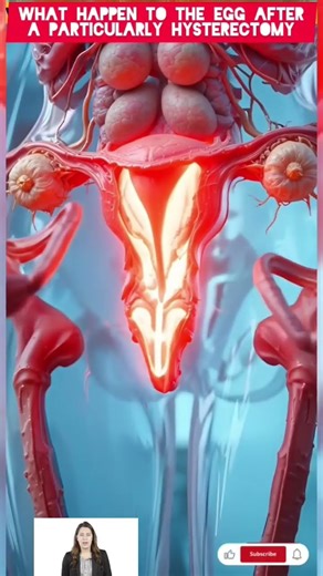 What Happens to the Egg After a Partial Hysterectomy? | 3D Medical Animation Explained 🧬👩‍⚕️#short