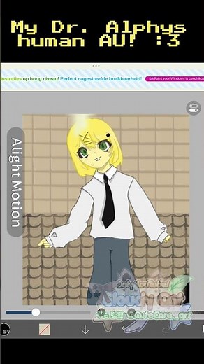 Drawing my human AU of Dr. Alphys from undertale! :D #undertale #ibispaintx #drawing