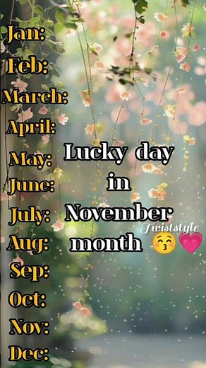 Choose your birthday month 😍💝