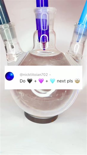 Black + Purple + Blue Magic Mix 🌌 Deep Galaxy Colors in Water! #expiment #colors #colormix