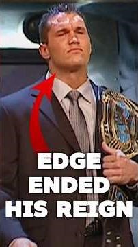 When Edge ENDED Randy Orton's Intercontinental Title reign #wwe #wrestling #shorts