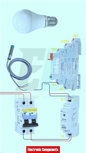 How Ultra Thin Relay Modules Work with DIN Rail Power Switch and Sensors #shots