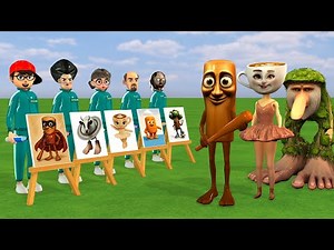 Scary Teacher 3D vs Squid Game Tung Tung Tung Sahur Drawing Challenge, Who Will Win?