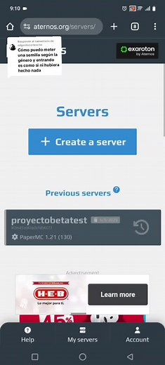 Cómo crear un servidor de Minecraft en Aternos