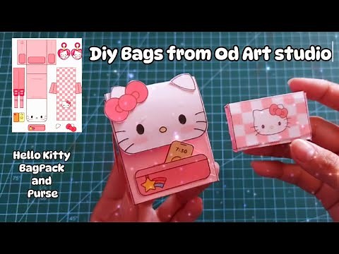 DIY Paper Bags From Od Studio Art|Paper Toys for Kids|Printable Paper toys|Sanrio|Hello Kitty|