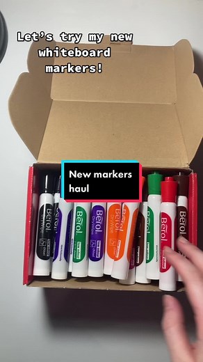 Testing New Berol Drywipe Markers on Whiteboard