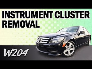How to disassemble the instrument panel of the Mercedes C-Class.