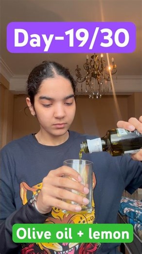 Day-19/30✅ olive oil with lemon 🍋 #beautytips #healthytips #lifestyle #viral #youtube #dailyshorts